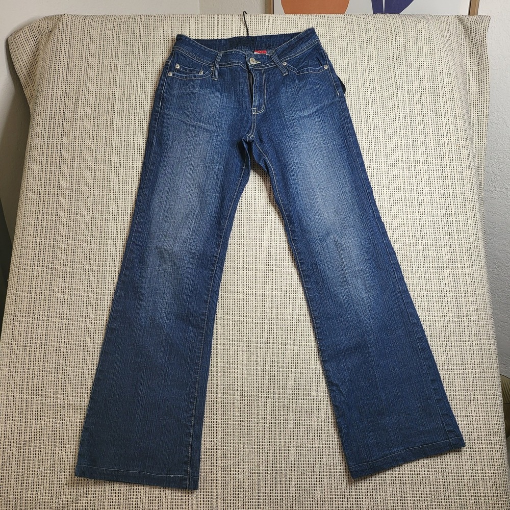 Boom Boom Jeans Womens Jeans Size 5 Flare Stretch Denim Y2k 2000s Distressed‎